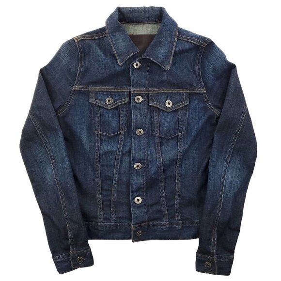 AG Adriano Goldschmied Robyn Denim Jean Trucker Style Jacket Stretch Women's XS - Picture 1 of 14